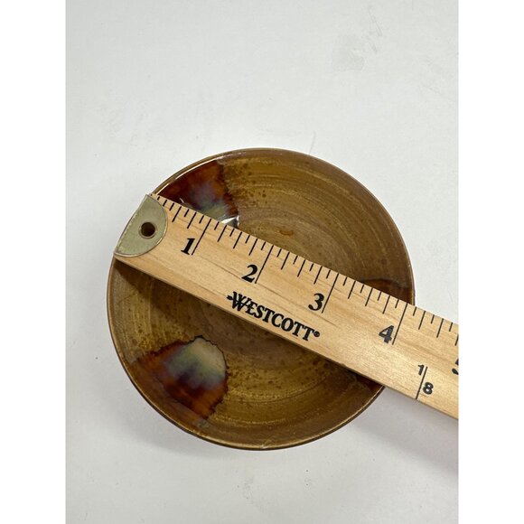 Sango Splash 4951 Stoneware Brown 4 Inch Oil Dip Dipping Plate Single - Picture 2 of 3